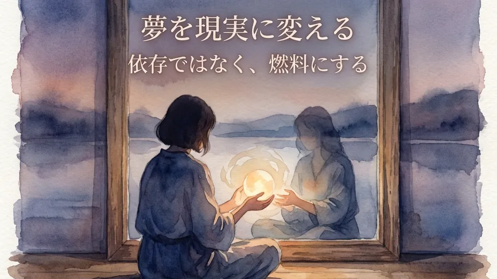 夢を現実に変える：依存ではなく、燃料にする