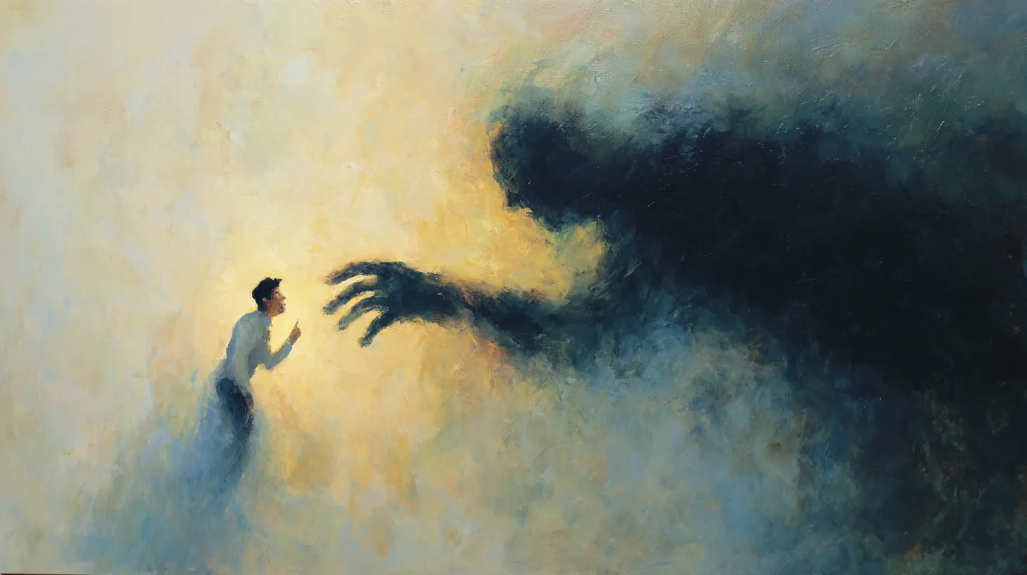 上司や先生に怒られているシルエット